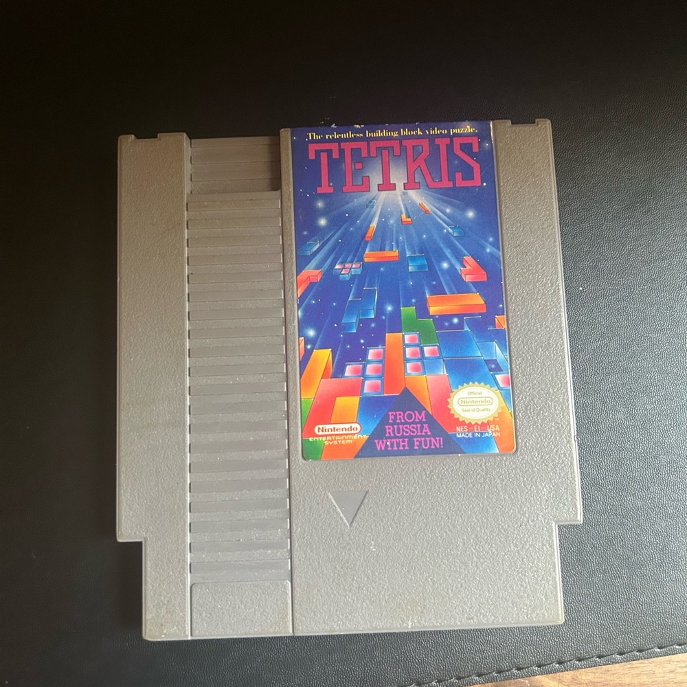 Nintendo Tetris Game Cartridge - Gray
